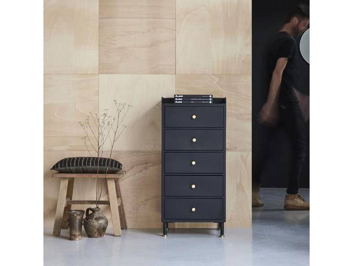 Hochkommode aus Metall - Schwarz - Metal von Tikamoon