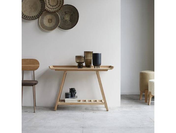 Hohe Konsole aus massivem Teakholz - Natur - Teak von Tikamoon