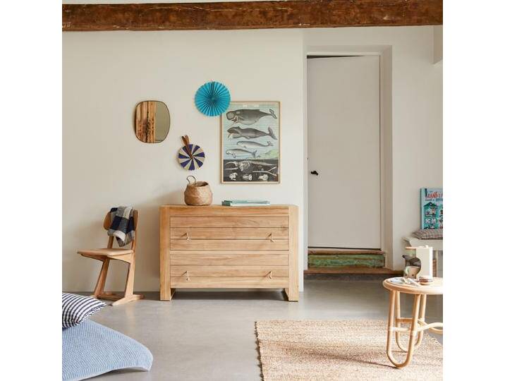 Kinder-Kommode aus massivem Teak Minimalys - Natur - Teak Kinder-Kommode aus massivem Teak Minimalys - Natur - Teak von Tikamoon