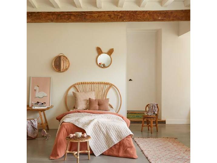 Kinder-Kopfteil aus Rattan 120 cm Vintage Rattan - Natur - rattan Kinder-Kopfteil aus Rattan 120 cm Vintage Rattan - Natur - rattan von Tikamoon