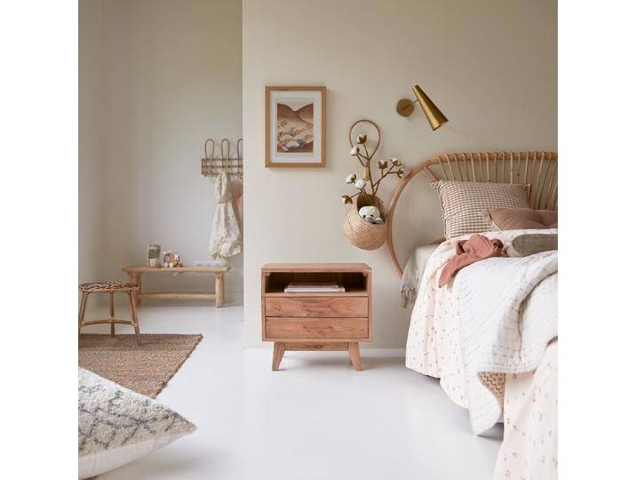 Kinder-Nachttisch aus massiver Akazie Oslo - Natur - acacia Kinder-Nachttisch aus massiver Akazie Oslo - Natur - acacia von Tikamoon