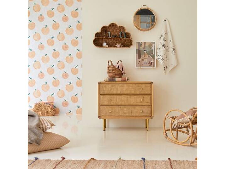 Kinderkommode aus massiver Eiche und Rattangeflecht - Natur - Oak Kinderkommode aus massiver Eiche und Rattangeflecht - Natur - Oak von Tikamoon