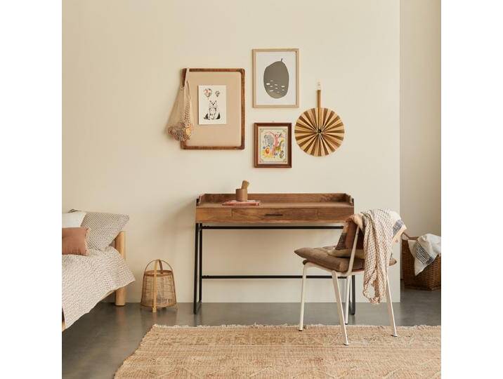 Kinderschreibtisch aus massivem Mangoholz und Metall - Braun - Mango Kinderschreibtisch aus massivem Mangoholz und Metall - Braun - Mango von Tikamoon