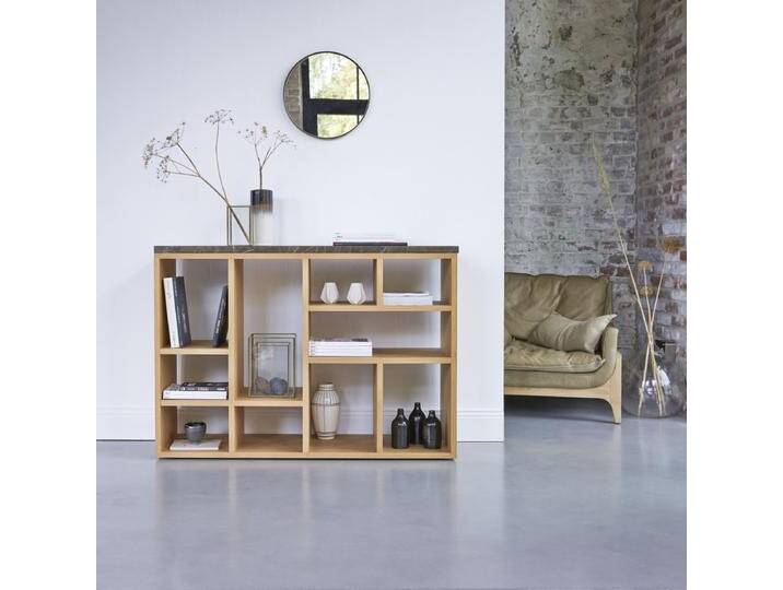 Konsole aus Eiche und Marmor - Natur - Oak Konsole aus Eiche und Marmor - Natur - Oak von Tikamoon