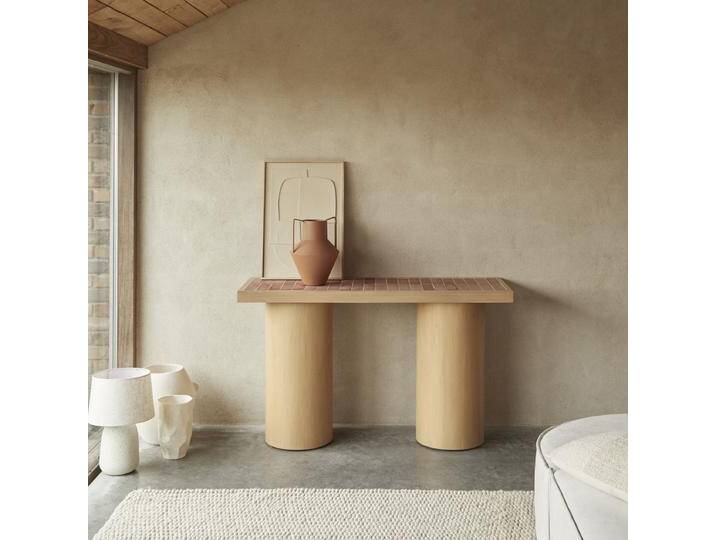 Konsole aus Mindiholz und Keramik - Natur - Teak Konsole aus Mindiholz und Keramik - Natur - Teak von Tikamoon