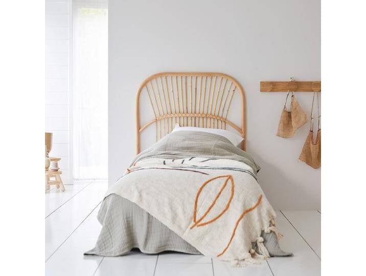 Kopfteil aus Rattan 90 cm Vintage Rattan - Natur - rattan Kopfteil aus Rattan 90 cm Vintage Rattan - Natur - rattan von Tikamoon