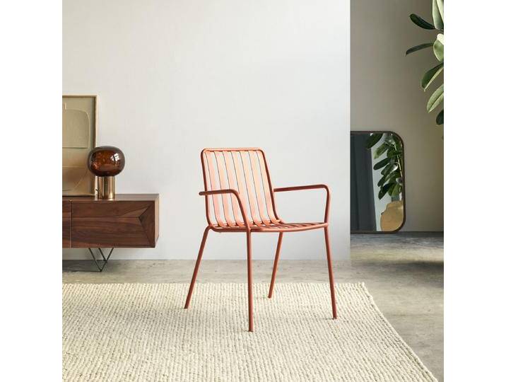 Lehnstuhl aus Metall orange Gaby - Orange - Metal Lehnstuhl aus Metall orange Gaby - Orange - Metal von Tikamoon