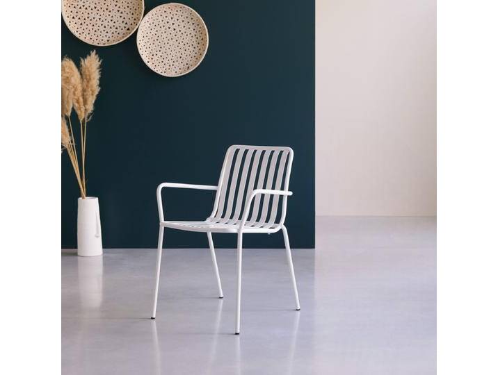 Lehnstuhl aus Metall white Gaby - Weiß - Metal Lehnstuhl aus Metall white Gaby - Weiß - Metal von Tikamoon