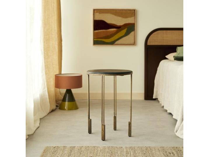 Nachttisch aus Metall und Marmor - Schwarz - Marble Nachttisch aus Metall und Marmor - Schwarz - Marble von Tikamoon