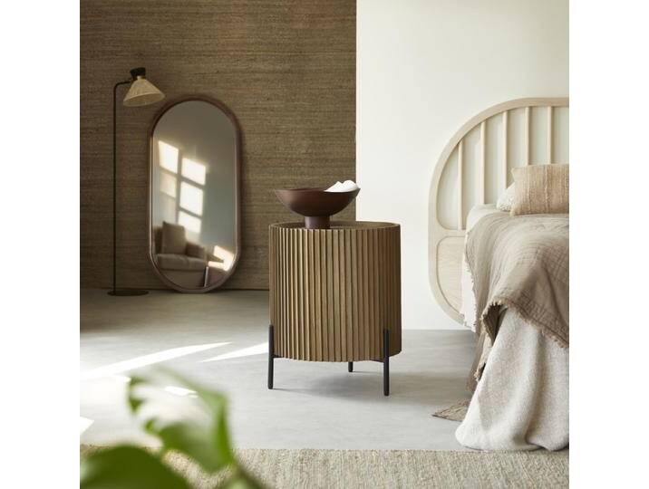 Nachttisch aus Mindiholz - Braun - Dark mindi wood von Tikamoon