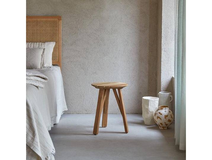 Nachttisch aus massivem, recyceltem Teakholz - Natur - Teak von Tikamoon