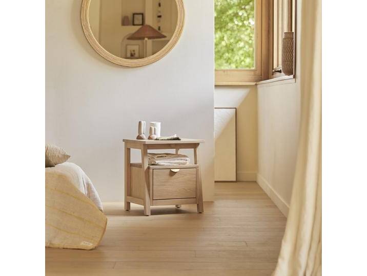 Nachttisch aus massivem Eichenholz Pola - Natur - Oak Nachttisch aus massivem Eichenholz Pola - Natur - Oak von Tikamoon