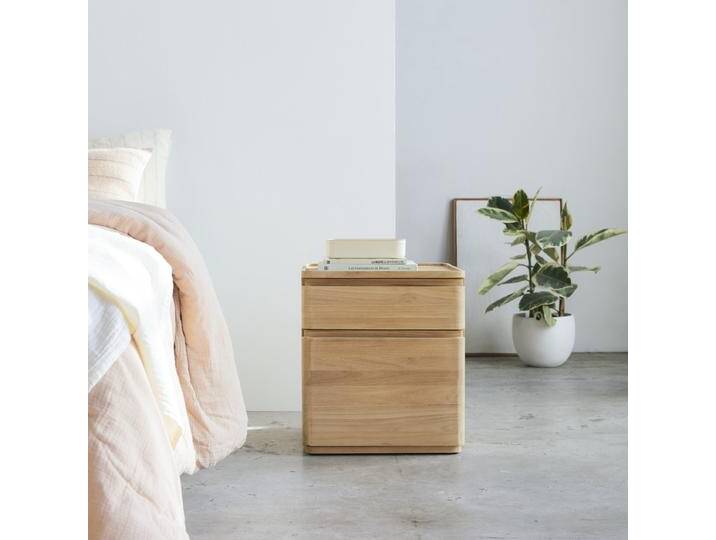 Nachttisch aus massivem Teakholz Nino - Natur - Teak Nachttisch aus massivem Teakholz Nino - Natur - Teak von Tikamoon