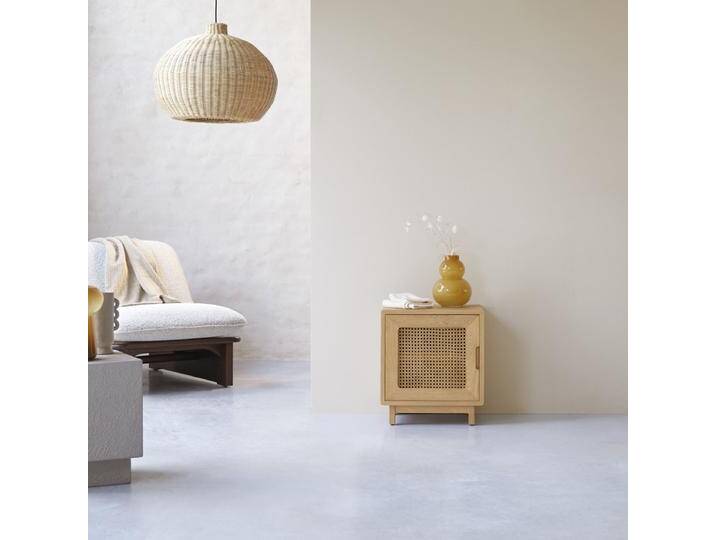 Nachttisch aus massiver Ulme und Rattangeflecht Luis - Natur - Elm von Tikamoon