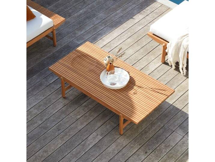 Outdoor Couchtisch aus massivem Teak Fado - Natur - Teak Outdoor Couchtisch aus massivem Teak Fado - Natur - Teak von Tikamoon