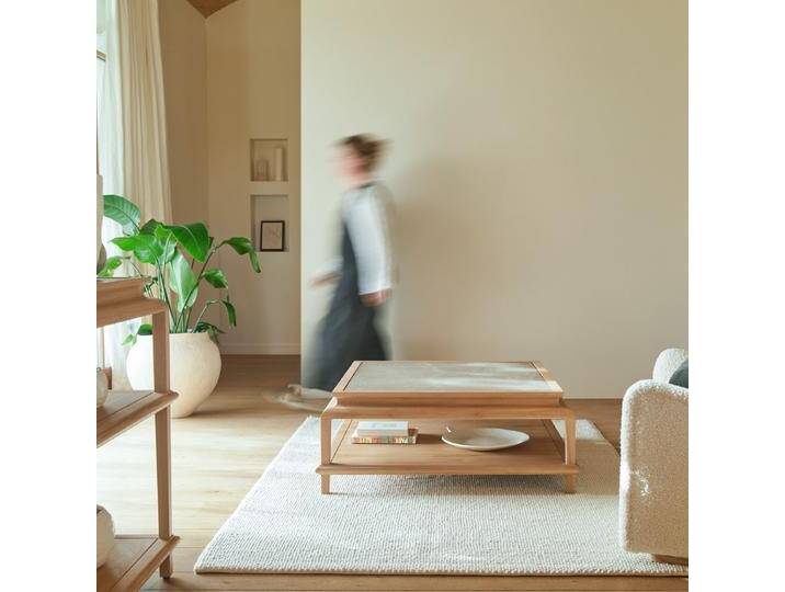 Quadratischer Couchtisch aus massivem Teakholz Achille - Natur - Teak Quadratischer Couchtisch aus massivem Teakholz Achille - Natur - Teak von Tikamoon