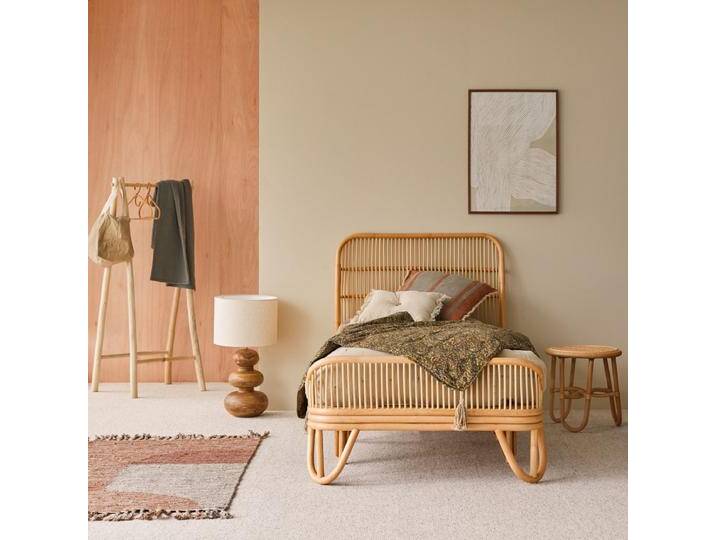 Rattanbett mit Lattenrost 90 x 200 cm Vintage Rattan - Natur - rattan Rattanbett mit Lattenrost 90 x 200 cm Vintage Rattan - Natur - rattan von Tikamoon