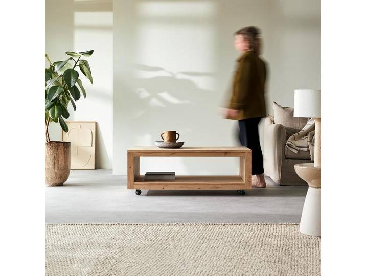 Rechteckiger Couchtisch aus massivem Eichenholz Anoa - Natur - Oak Rechteckiger Couchtisch aus massivem Eichenholz Anoa - Natur - Oak von Tikamoon