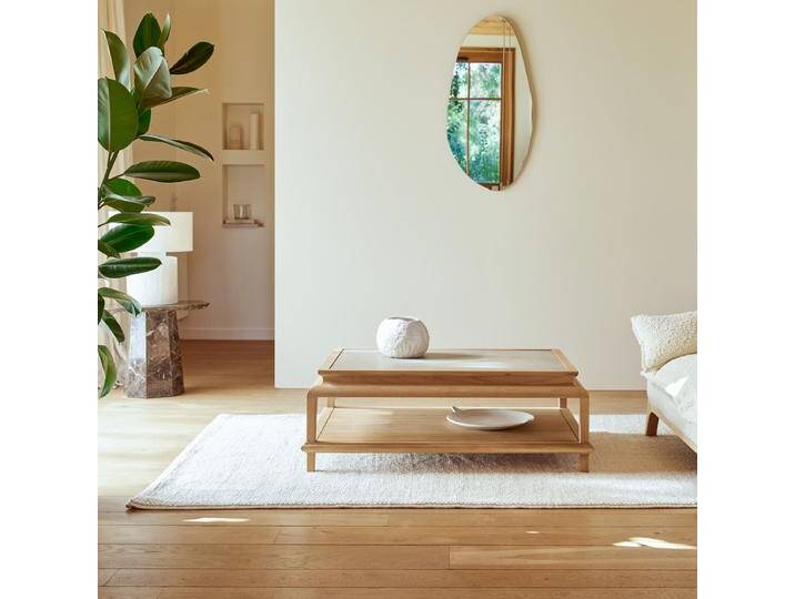 Rechteckiger Couchtisch aus massivem Teakholz Achille - Natur - Teak von Tikamoon