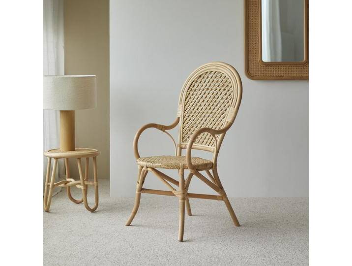 Sessel aus Rattan Lehnstuhl Stuhl mit Armlehnen Naturrattan Vintage Rattan - Natur - rattan Sessel aus Rattan Lehnstuhl Stuhl mit Armlehnen Naturrattan Vintage Rattan - Natur - rattan von Tikamoon