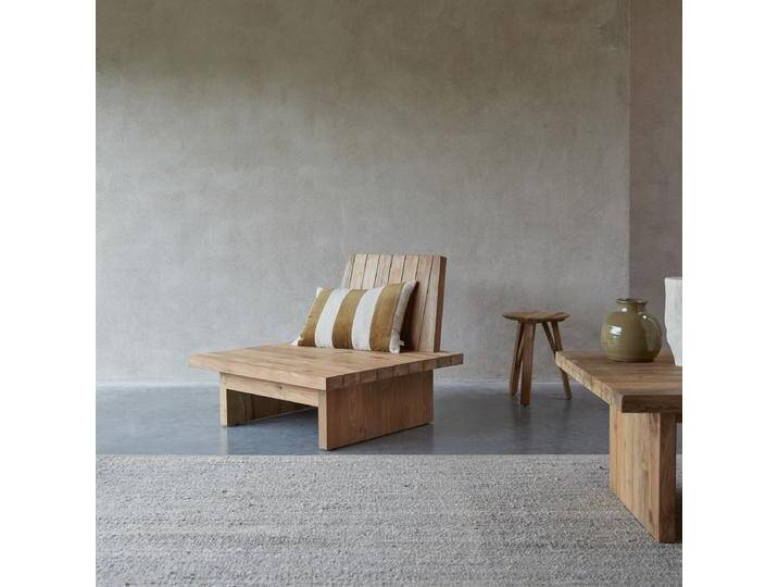 Sessel aus massivem, recyceltem Teakholz joaquin - Natur - Teak von Tikamoon