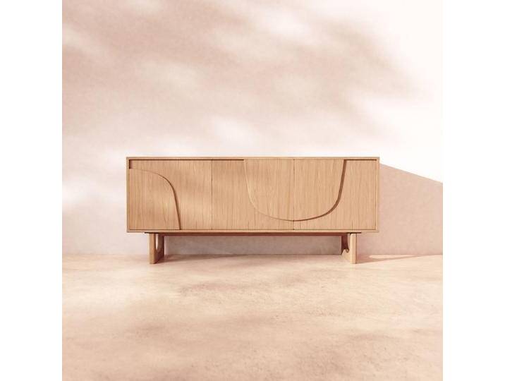 Sideboard aus Eiche, 175 cm Mattia - Natur - Oak von Tikamoon