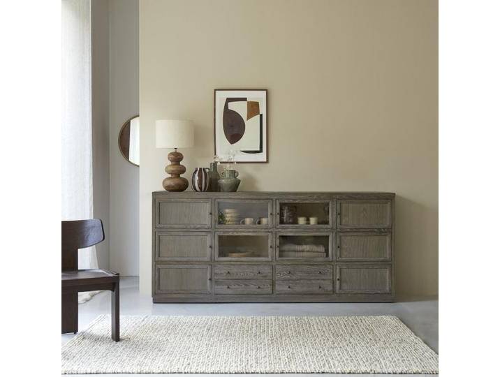Sideboard aus Eiche 220 cm - Grau - Oak von Tikamoon