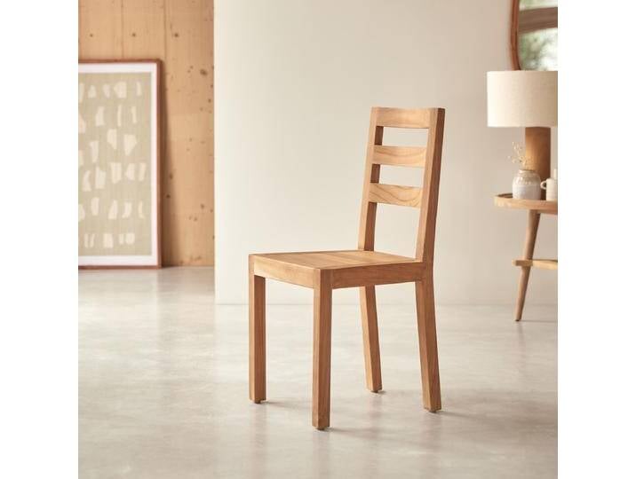 Stuhl Sitzgelegenheit massives Teak helles Holz Wohnzimmer Alto Neu Tikamoon - Natur - Teak Stuhl Sitzgelegenheit massives Teak helles Holz Wohnzimmer Alto Neu Tikamoon - Natur - Teak von Tikamoon