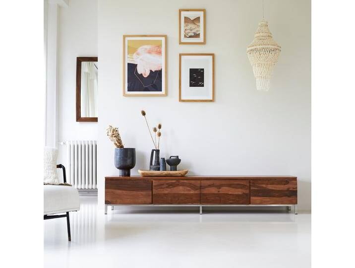 TV Möbel Palisander 205cm Wohnzimmer Hifi Sideboard TV Rack Fernsehschrank Nova - Dunkelbraun - sheesham TV Möbel Palisander 205cm Wohnzimmer Hifi Sideboard TV Rack Fernsehschrank Nova - Dunkelbraun - sheesham von Tikamoon