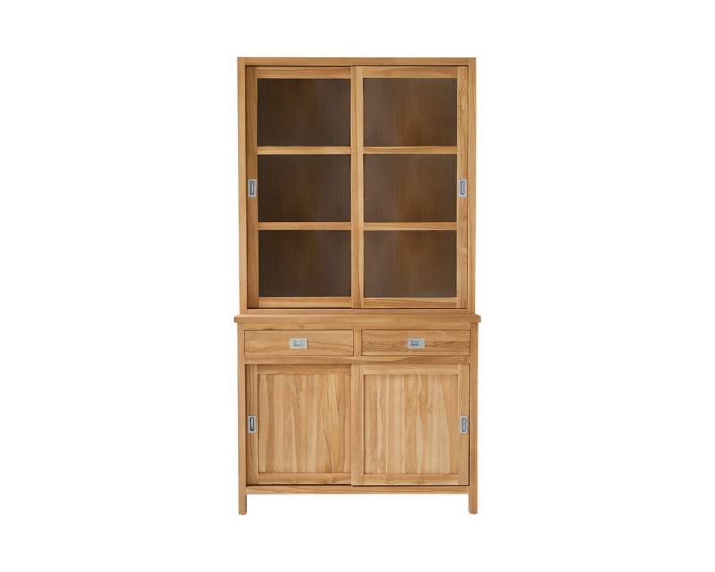 Tikamoon Buffet Geschirrschrank aus massivem Teakholz Coffee Tek 120 cm von Tikamoon