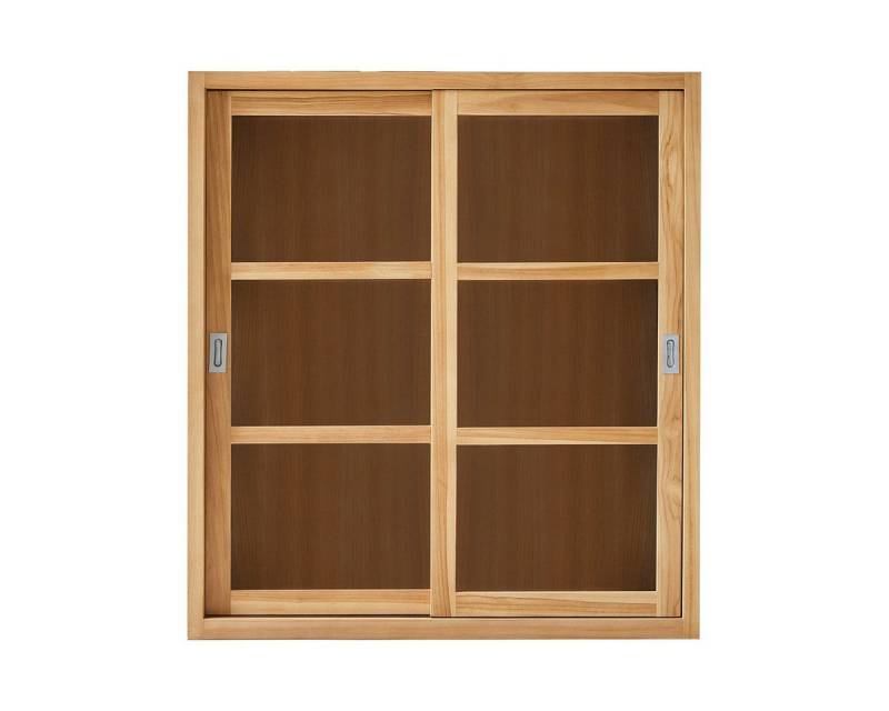 Tikamoon Buffet Coffee Tek Vitrine aus Teak massiv 120 cm von Tikamoon
