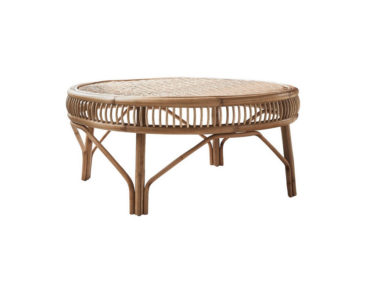 Tikamoon Couchtisch Couchtisch aus Rattanstäben 90 Zita von Tikamoon