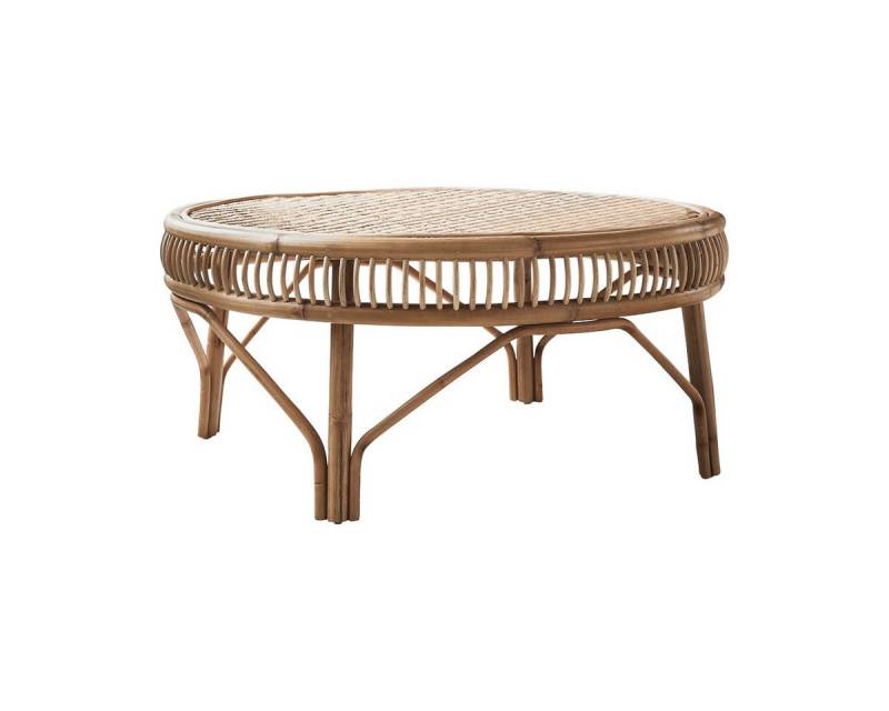 Tikamoon Couchtisch Couchtisch aus Rattanstäben 90 Zita von Tikamoon