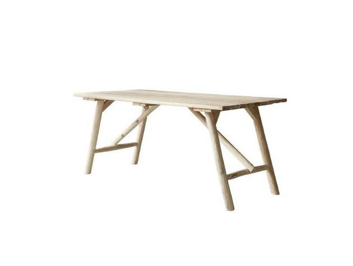 Tikamoon Esstisch Mathilda Esstisch aus Treibholz 4/6 pers, beige von Tikamoon