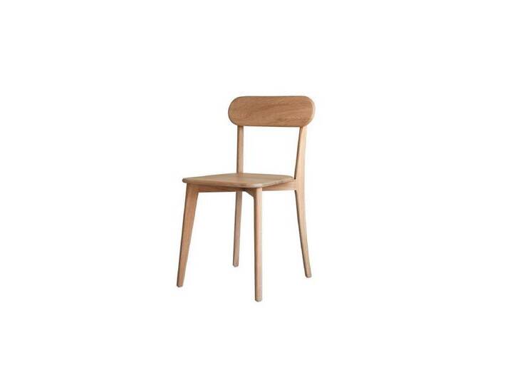 Tikamoon Esszimmerstuhl Stühle aus Eichenholz Abel, beige von Tikamoon