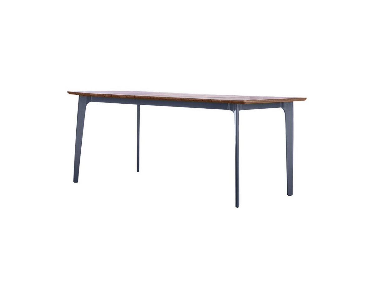 Tikamoon Garten-Essgruppe Toscane Outdoor Tisch aus massivem Teak und Metall 6/8 Pers. Tikamoon Garten-Essgruppe Toscane Outdoor Tisch aus massivem Teak und Metall 6/8 Pers. von Tikamoon