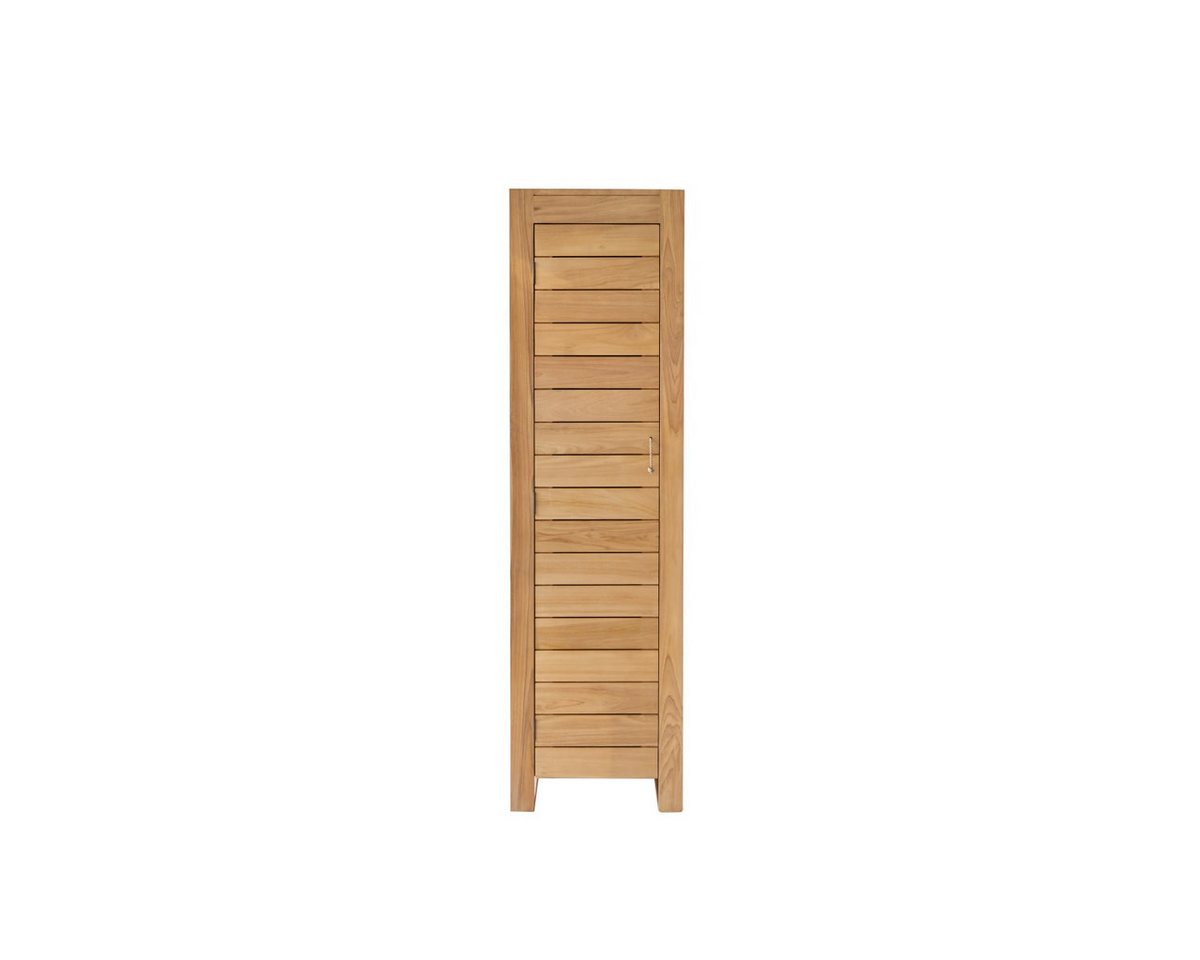 Tikamoon Hochschrank Hochschrank für das Badezimmer aus Teakholz 180 Minimalys von Tikamoon