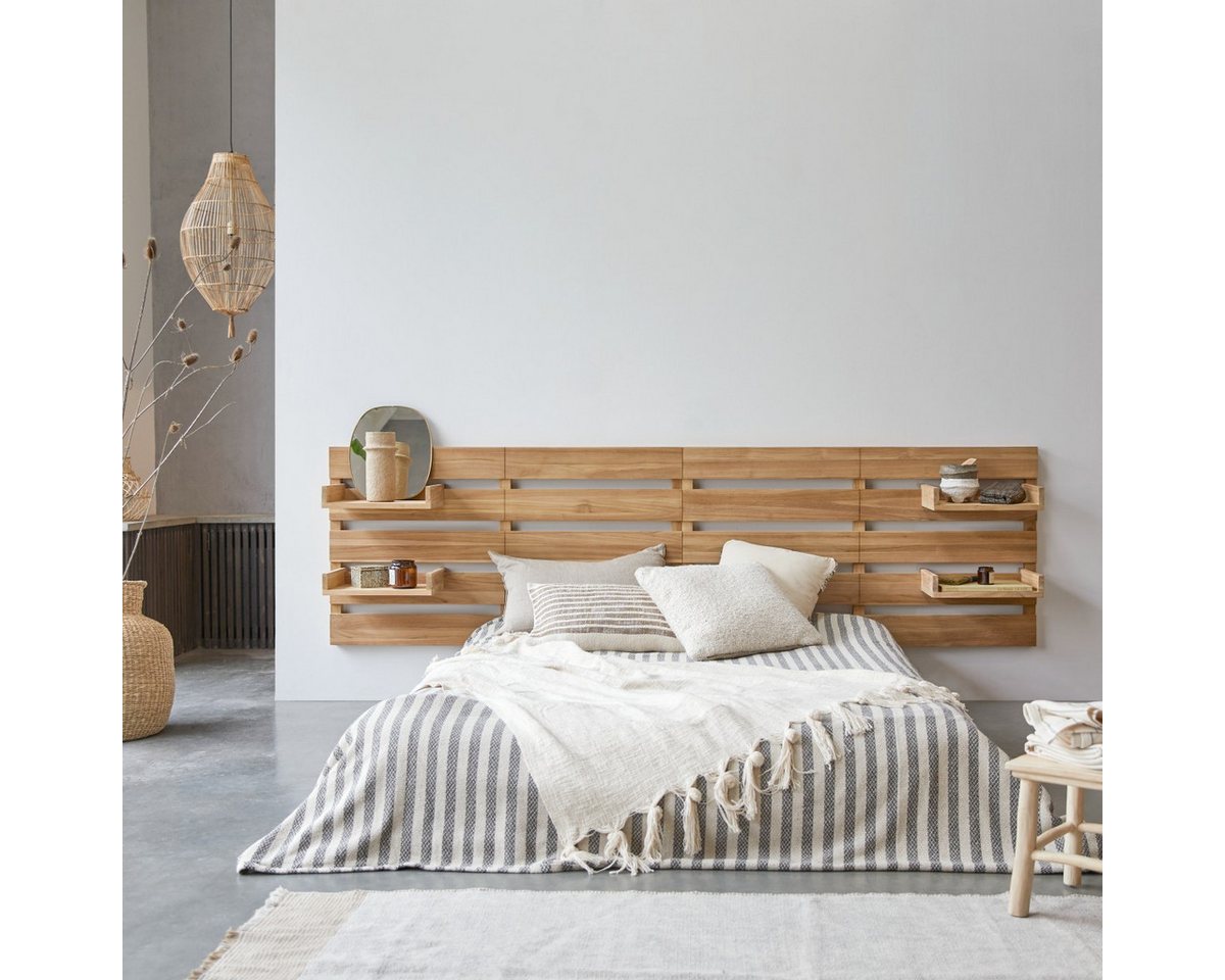 Tikamoon Massivholzbett »Kopfteil für Bett aus Teak 270 cm Schlafzimmer Dop« von Tikamoon
