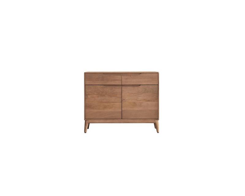 Tikamoon Sideboard Gabrielle Sideboard aus massivem Mangoholz, 100 cm von Tikamoon