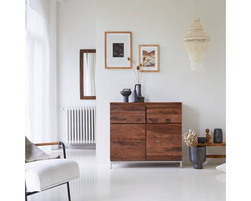 Tikamoon Sideboard Nova Anrichte aus massivem Palisanderholz 100 cm von Tikamoon