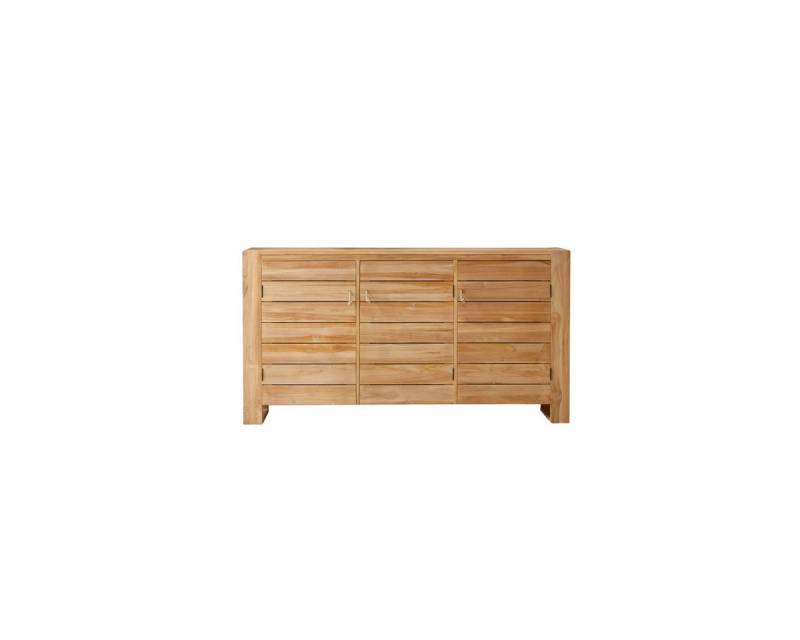 Tikamoon Sideboard Buffet Anrichte Schrank Teakholz massives helles Holz 170 Minimalys Ne von Tikamoon