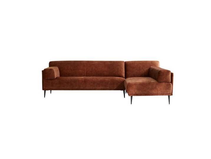 Tikamoon Sofa Ecksofa Finn rechts aus terracottafarbenem Samt 270 x 180 cm, 4-Sitzer, bunt Tikamoon Sofa Ecksofa Finn rechts aus terracottafarbenem Samt 270 x 180 cm, 4-Sitzer, bunt von Tikamoon