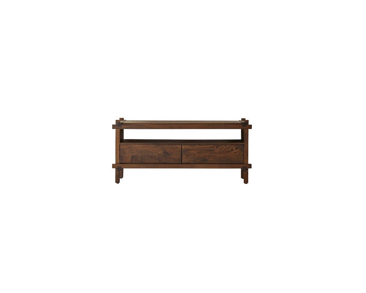 Tikamoon TV-Schrank Arko TV Schrank aus massivem Mangoholz mit 2 Schubladen 120 cm Tikamoon TV-Schrank Arko TV Schrank aus massivem Mangoholz mit 2 Schubladen 120 cm von Tikamoon