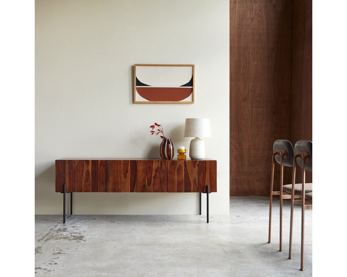 Tikamoon TV-Schrank Honorine Hohes TV-Möbel aus massivem Palisanderholz 170 cm Tikamoon TV-Schrank Honorine Hohes TV-Möbel aus massivem Palisanderholz 170 cm von Tikamoon