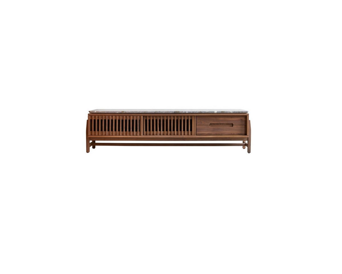 Tikamoon TV-Schrank Isaure TV-Schrank aus Nussbaum massiv und Premium-Terrazzo 175 cm Tikamoon TV-Schrank Isaure TV-Schrank aus Nussbaum massiv und Premium-Terrazzo 175 cm von Tikamoon