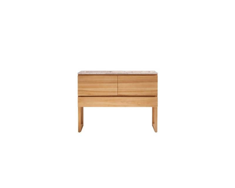 Tikamoon Waschtisch Badezimmermöbel Edgar aus massivem Teakholz und Premium-Terrazzo Rosa Tikamoon Waschtisch Badezimmermöbel Edgar aus massivem Teakholz und Premium-Terrazzo Rosa von Tikamoon