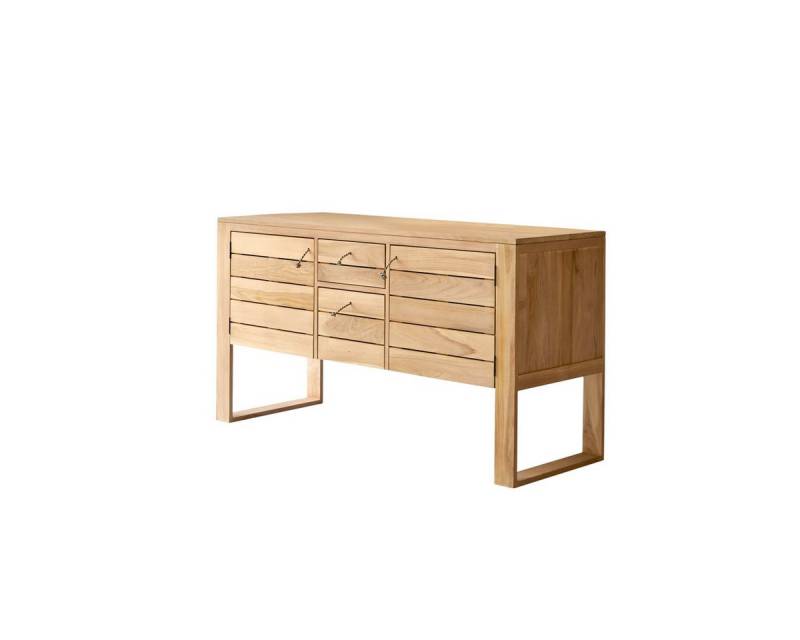 Tikamoon Waschtisch Waschbeckenunterschrank Waschtisch aus Teak Naturton Lattenoptik 145 c Tikamoon Waschtisch Waschbeckenunterschrank Waschtisch aus Teak Naturton Lattenoptik 145 c von Tikamoon