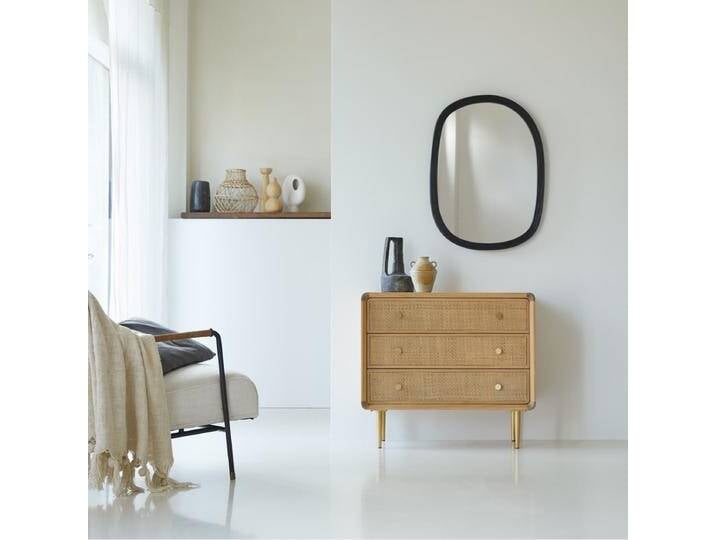 Wohnzimmerkommode aus massivem Eichenholz und Rattangeflecht - Natur - Oak Wohnzimmerkommode aus massivem Eichenholz und Rattangeflecht - Natur - Oak von Tikamoon