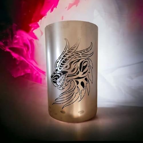 Feuertonne/Feuerkorb mit Drachen Motiv (Fire-Dragen) von Tiko-Metalldesign