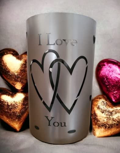 Feuertonne/Feuerkorb mit Herz Motiv - I Love You von Tiko-Metalldesign